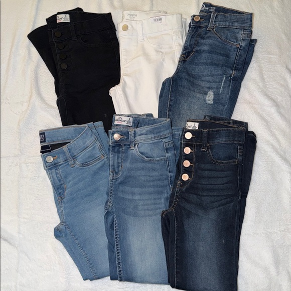 Jordache Other - 6 PAIRS of Girl’s Stretchy Jeans Size 7/8